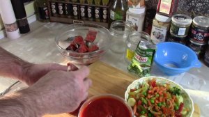 Домашние консервы. Нерка с овощами в томатном соусе по - итальянски.