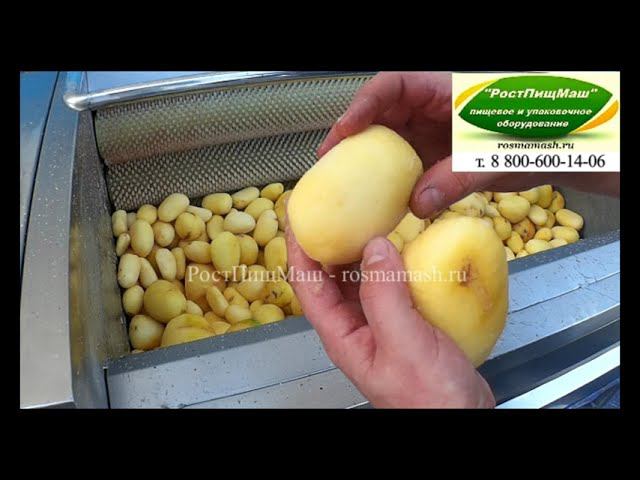Обзор чистки картофеля на GB-1000 от РостПищМаш