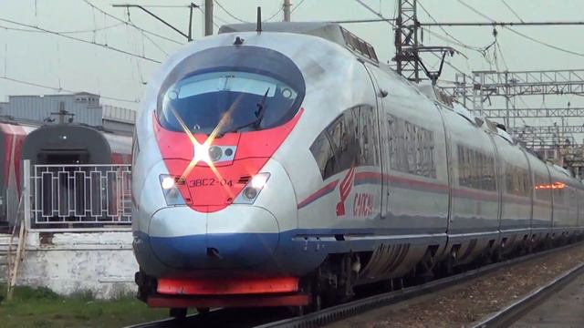 Скростной электропоезд ЭВС2-04 "Сапсан" №778 "Москва - Санкт Петербург" смотреть онлайн
