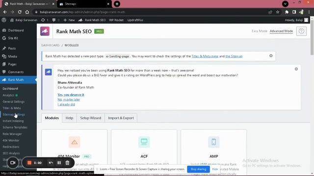 How to Create XML Sitemap in WordPress on Rank Math