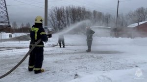 Во 2 пожарно-спасательной части проводили на пенсию Александра Сказочкина