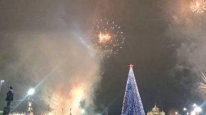 Тула Новогодняя столица России, открытие ёлки, САЛЮТ!