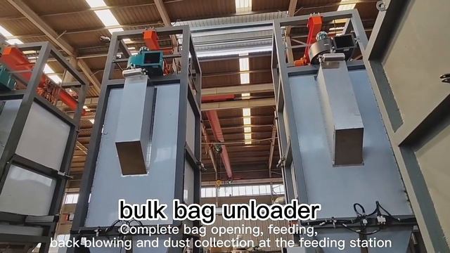 500 - 2000kg Ton Bag Unpacking Machine With Weighing System смотреть онлайн