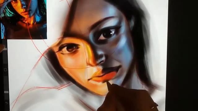 Портреты в стиле арт в Procreate смотреть онлайн