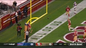 Bills Fumble Near the Goal Line, Sets Up a Quick 49ers TD