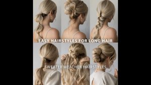 ЛЕГКИЕ ПРИЧЕСКИ ДЛЯ ДЛИННЫХ И СРЕДНИХ ВОЛОС - EASY HAIRSTYLES FOR LONG AND MEDIUM HAIR