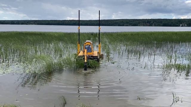 Удаление камыша с корнями смотреть онлайн
