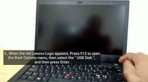 Easy Way to Boot From a USB Drive on Lenovo ThinkPad to install Windows 10, 11 #thinkpad