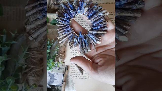 Эко-рустик венок из веток. смотреть онлайн