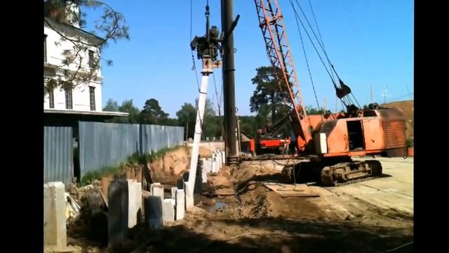 Вибропогружение свай. смотреть онлайн