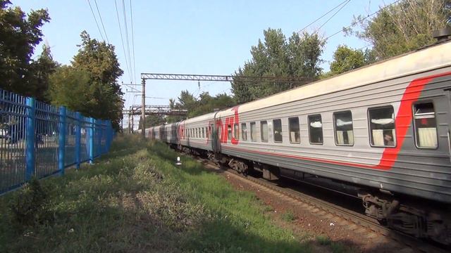 Электровоз ЭП1М-491 с поездом №62 Москва — Нальчик смотреть онлайн