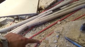 Неправильный монтаж нагревательного кабеля в стяжку