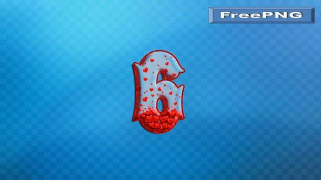 PNG-images Digits with hearts / Цифры с сердечками + Free Download смотреть онлайн