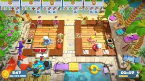 Overcooked 2 Surf 'n' Turf 1-3 4 star (2 player co-op)