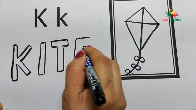 ABCDEFGHIJKLM English Alphabets Drawing and Color |Alphabet Picture and Letter Tracing Worksheet Ki