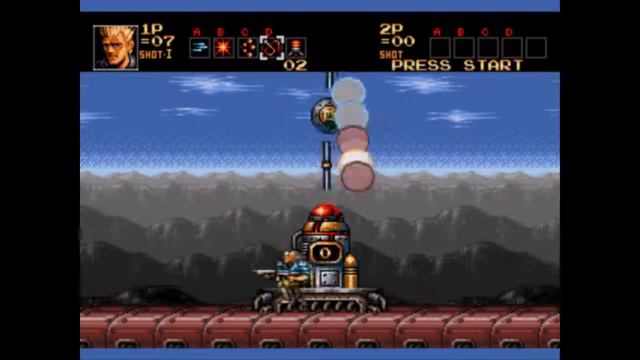 Прохождение Contra: Hard Corps. Поезд.