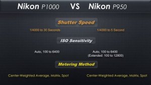 Nikon P950 vs Nikon P1000