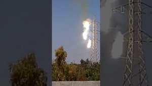 Электрическая дуга на опоре ЛЭП⚡️