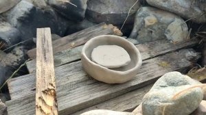 Изготовление глиняной посуды из природной глины без инструментов и опыта.