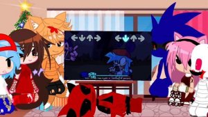 FNF react to SONIC EXE 4.0 FANMADE|@Yutsi_.
