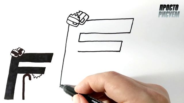 Рисуем пожилую F из Аlphabet lore смотреть онлайн