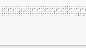 Лунная соната -табы (наброски в другой тональности)