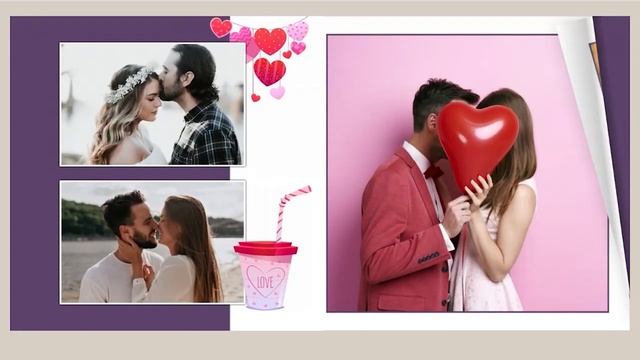 Шаблон для фотокниги "Валентинка" смотреть онлайн