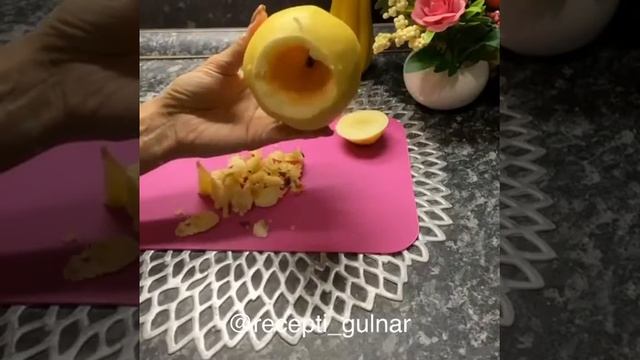 Айва запеченная в духовке с медом и орехами рецепт