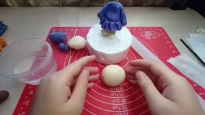 Мишка из сахарной мастики.