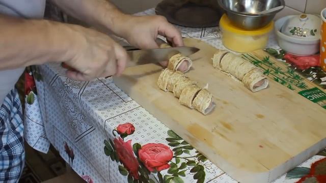 Сардельки в лаваше