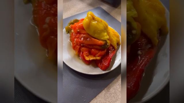 Маринованные в масле перцы с чесноком смотреть онлайн