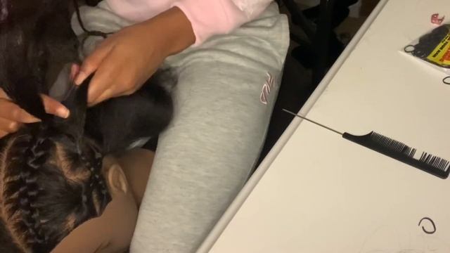 Quick hair tutorial on my mannequin!! #mannequin #kidshairstyles #kidstyles #hair #viral смотреть онлайн