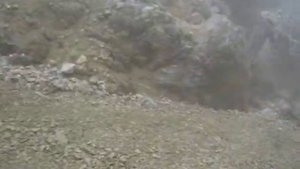 Каменная река/ сель в горах/ осыпь/ Кавказ-Безенги