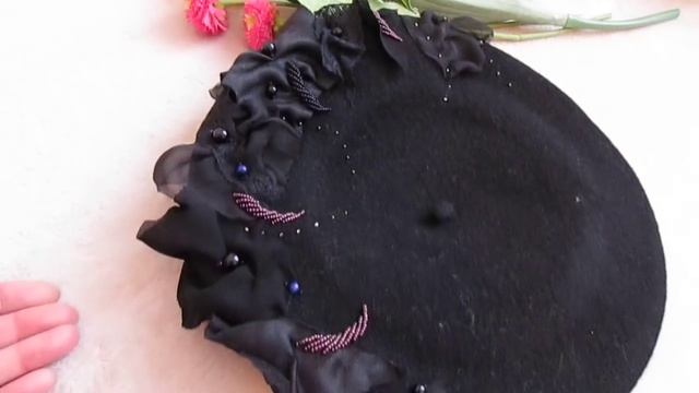 Вышивка на беретах из мастер класса от Ксении смотреть онлайн