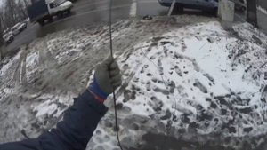 Оптоволокно вешаем через дорогу интернет 13.12.2017