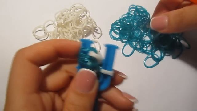 ДВОЙНОЙ МАЙАМИ браслет из резинок на рогатке без станка Rainbow Loom Bands смотреть онлайн