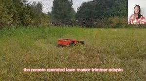 China made grass trimmer low price for sale, chinese best remote control mower on tracks