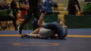 U17 A. Romu (EST) vs H. Pavliukas (LTU) 41kg final. Youth boys freestyle wrestling.