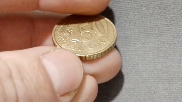 50 EUROCENT 2015 BELGIUM РИВЕРС РЕЛЬЕФНАЯ КАРТА ЗАПАДНОЙ ЕВРОПЫ АВЕРС БЮСТ ФИЛИППА КОРОЛЯ БЕЛЬГИИ