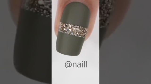 Зеленый маникюр?| Простой маникюр| Nail Design ideas?