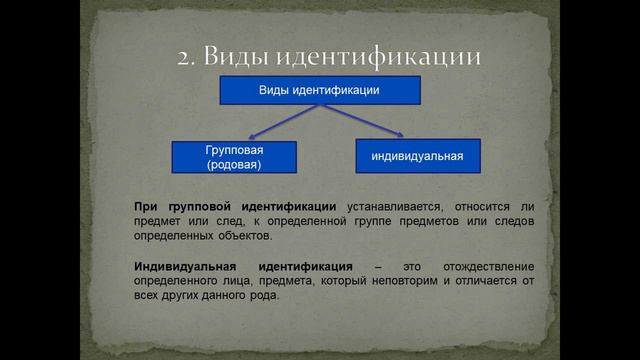 Основы трасологической идентификации