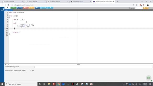 Algorithmics & Programming - Exercise - Number pattern