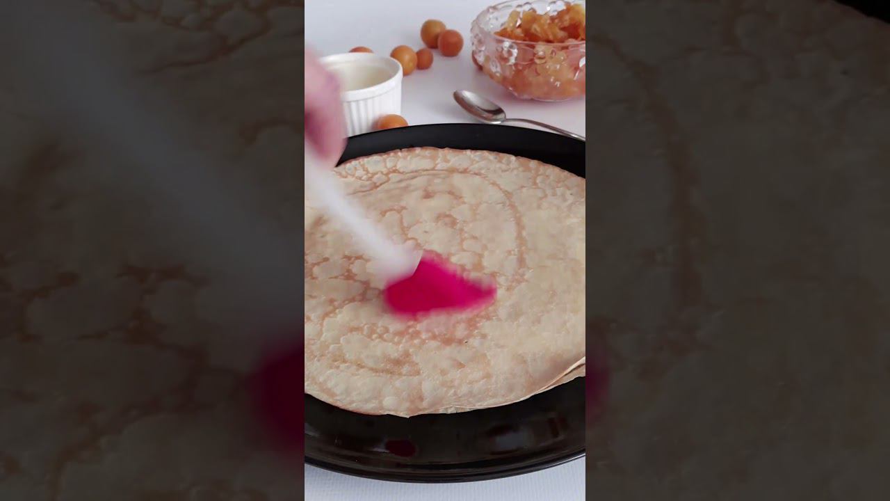 Тонкие ванильные БЛИНЧИКИ с соусом. #хорошийвкус #shortvideo #блинчикирецепт смотреть онлайн