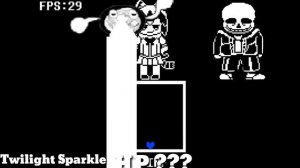 Sans VS Twilight Sparkle Sprite Animation