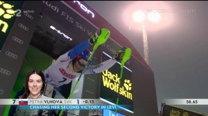 Petra Vlhová a Mikaela Shiffrinová - Levi: ženy - slalom (2. kolo) | 23.11.2019