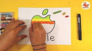 Как нарисовать APPLE - ЯБЛОКО