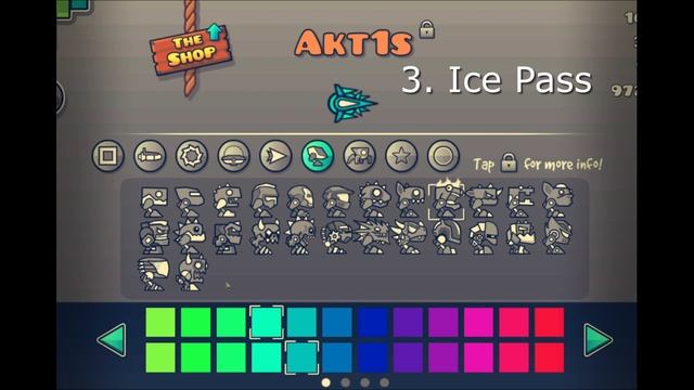 Красивое сочетание цветов и иконок в Geometry Dash!