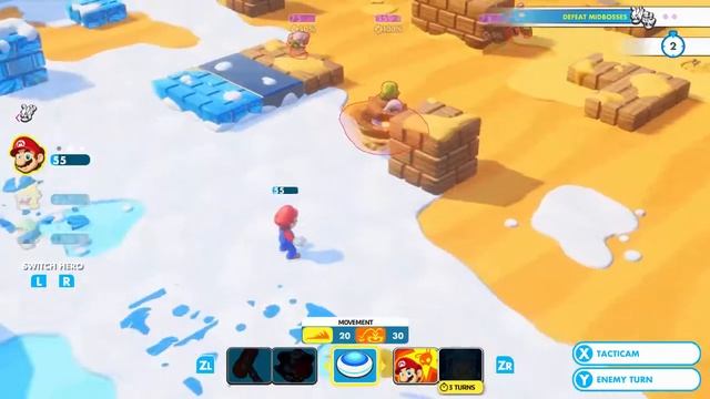 Mario + Rabbids Kingdom Battle Walkthrough Part 14 The Gatecrashers World 2-5 Midboss смотреть онлайн