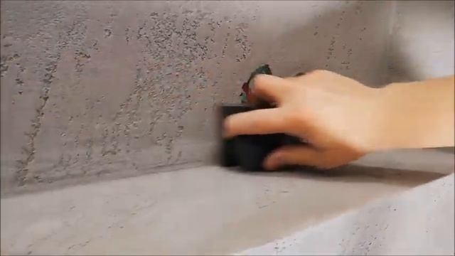 Gebrochener Stein Spachteltechnik für Badezimmer | Travertin смотреть онлайн