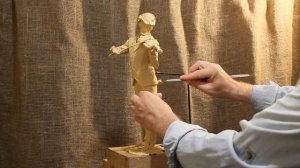 Скульптура"Шерлок Холмс играет на скрипке". Изготовление статуэтки.
